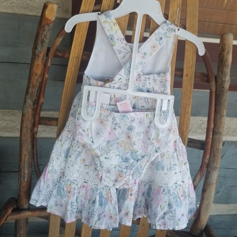 🌺NWT WHITE FLOWER  DRESS - Picture 8 of 8
